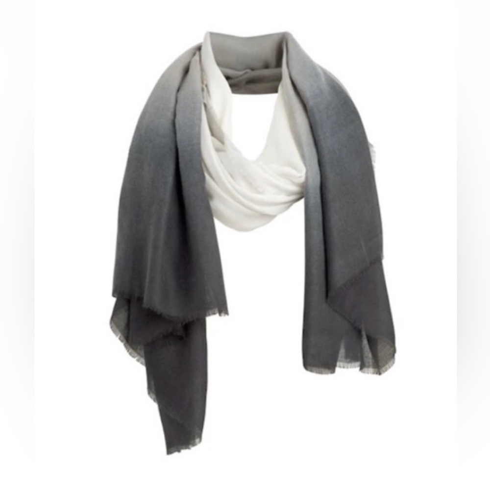 Cushnie Carly gray ombré scarf wrap belt - Picture 2 of 4